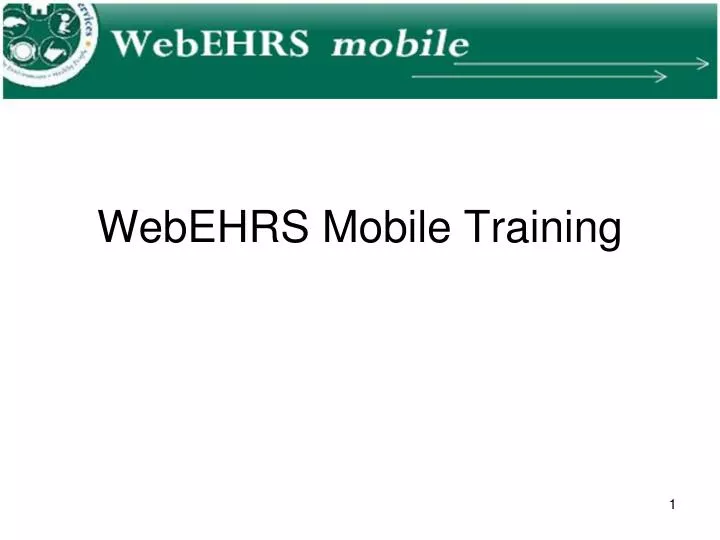 webehrs mobile training
