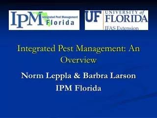 Integrated Pest Management: An Overview