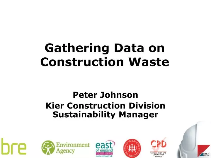 gathering data on construction waste