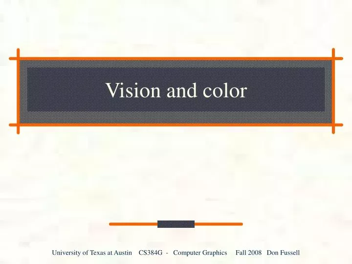 vision and color