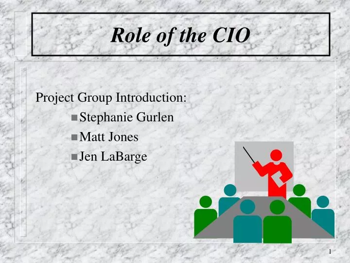 role of the cio