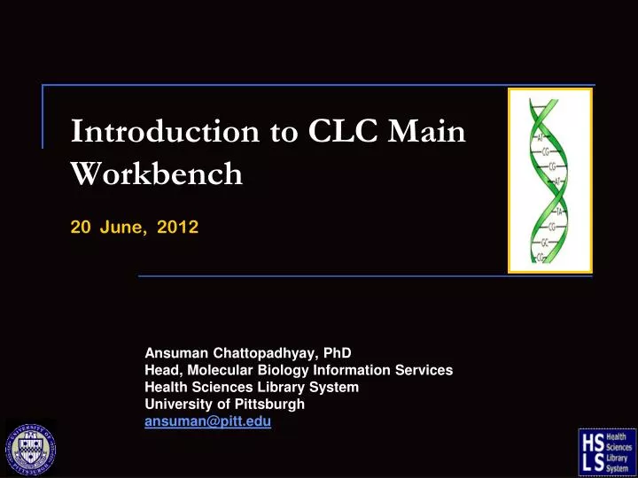 introduction to clc main workbench 20 june 2012