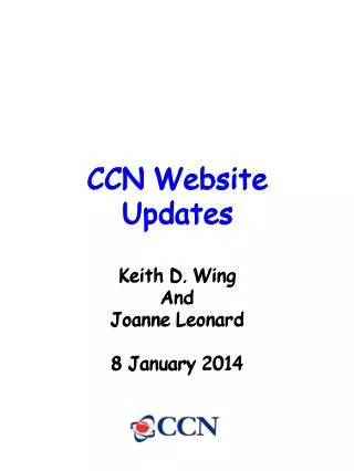 CCN Website Updates