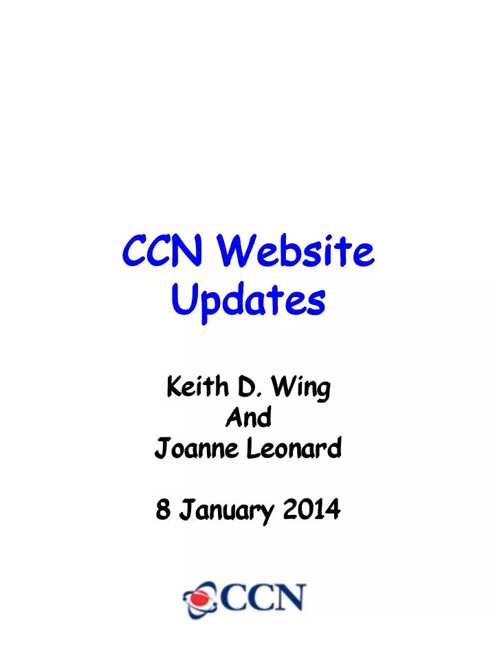 ccn website updates