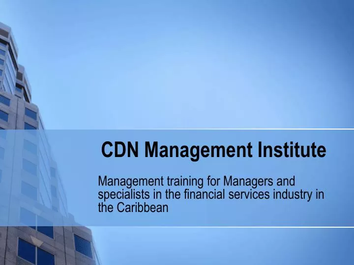 cdn management institute