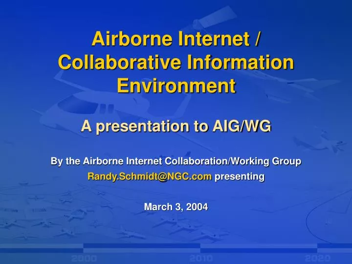 airborne internet collaborative information environment