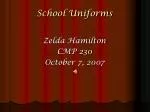 School Uniforms - slide 1