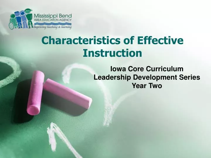 characteristics of effective instruction