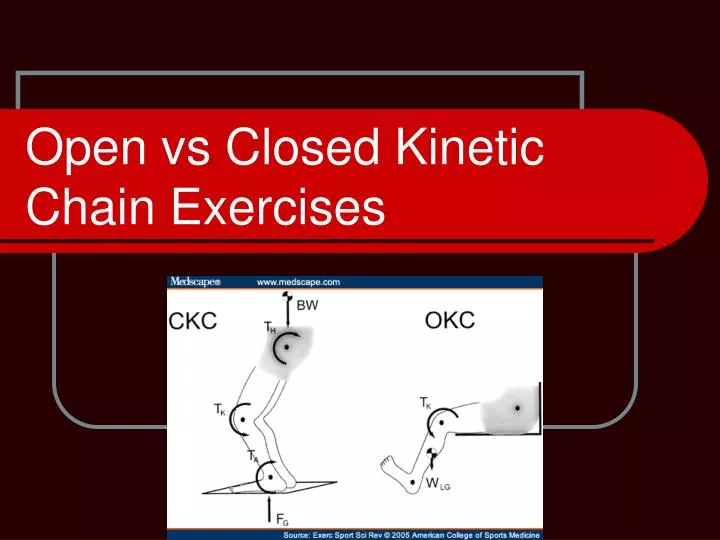 open vs closed kinetic chain exercises