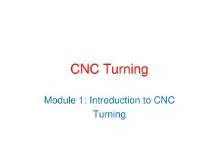 CNC Turning