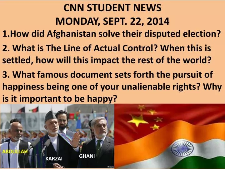 cnn student news monday sept 22 2014