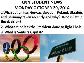 CNN STUDENT NEWS MONDAY OCTOBER 20, 2014