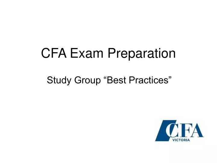 cfa exam preparation