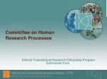 Understanding CHR Approval Processes for Human Research Studies - slide 1
