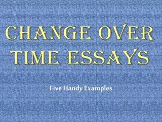 Five Handy Examples