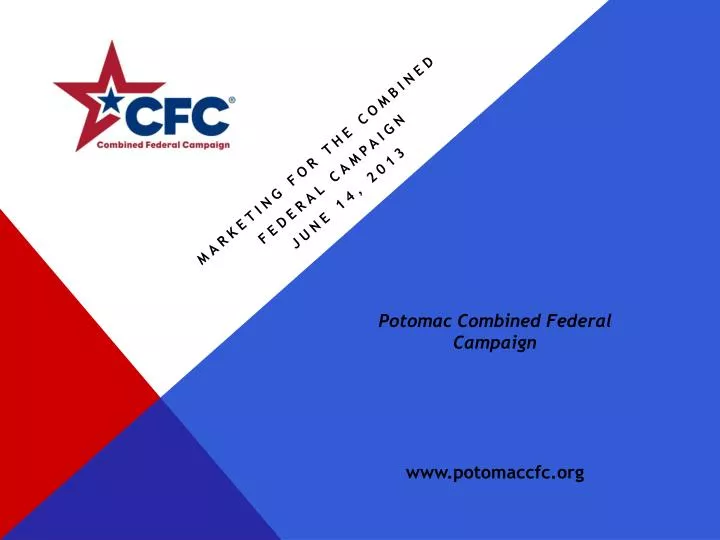 marketing for the combined federal campaign june 14 2013