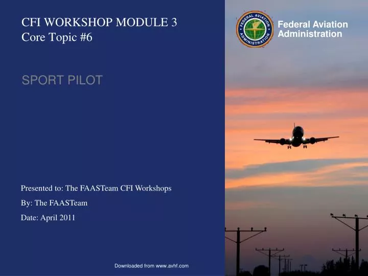 cfi workshop module 3 core topic 6