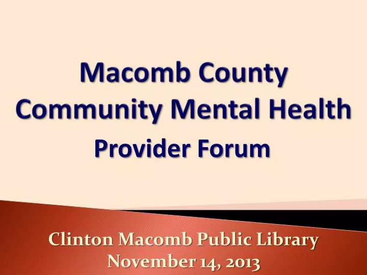macomb county community mental health