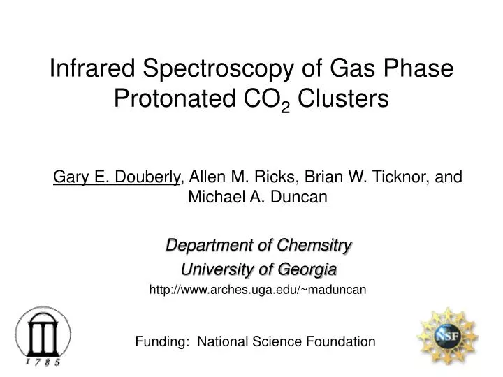 infrared spectroscopy of gas phase protonated co 2 clusters