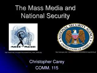 The Mass Media and National Security