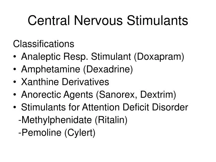 central nervous stimulants