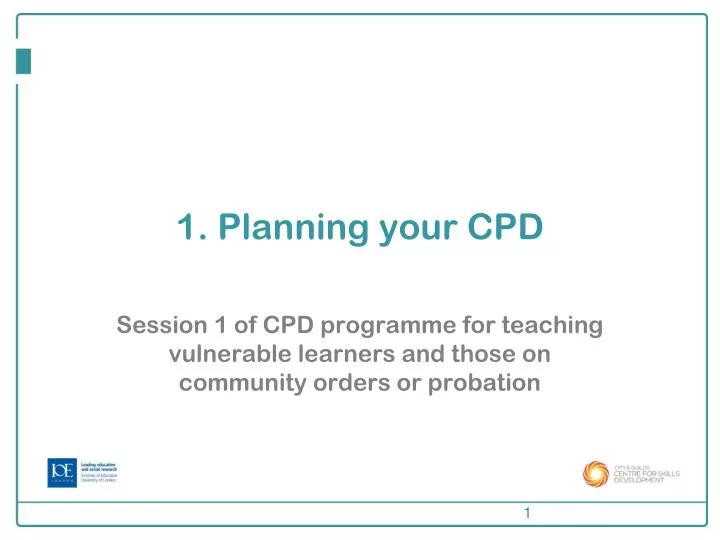 1 planning your cpd