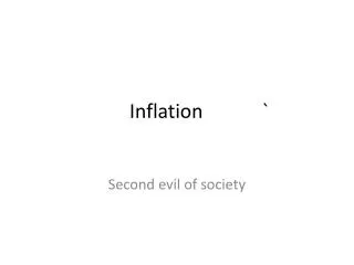 Inflation		`
