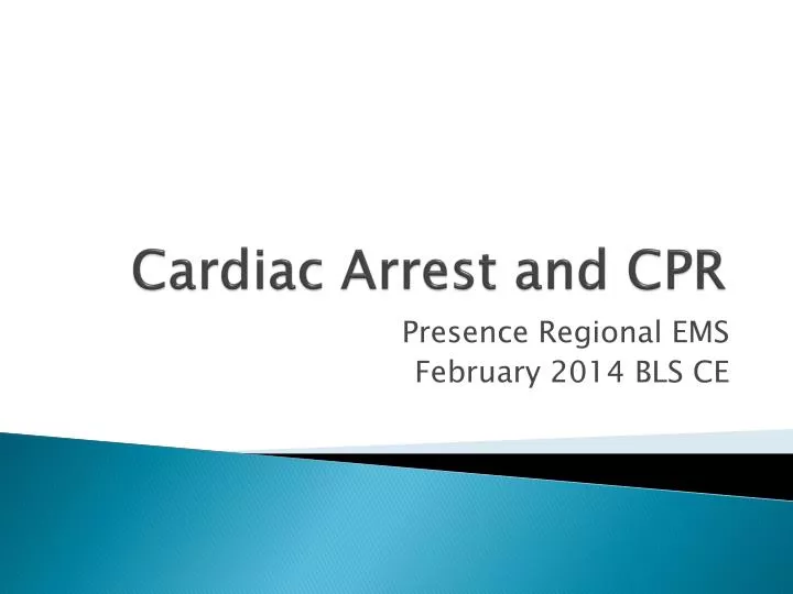 cardiac arrest and cpr