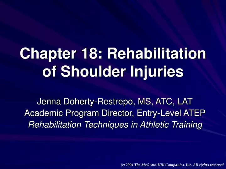 chapter 18 rehabilitation of shoulder injuries