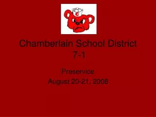 Chamberlain School District 7-1