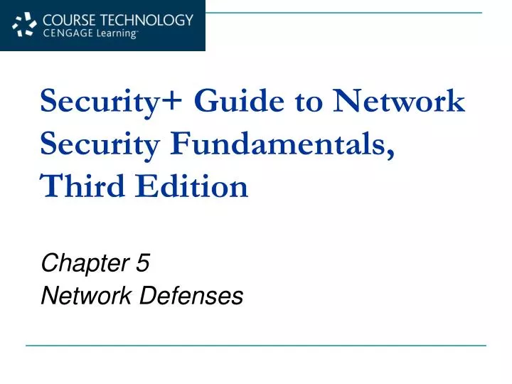 security guide to network security fundamentals third edition