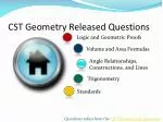 CST Geometry Released Questions