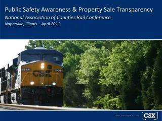 Public Safety is Job #1 for Railroads
