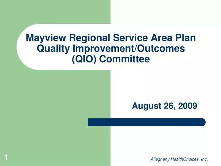 mayview regional service area plan quality improvement outcomes qio committee