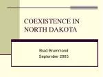 COEXISTENCE IN NORTH DAKOTA - slide 1