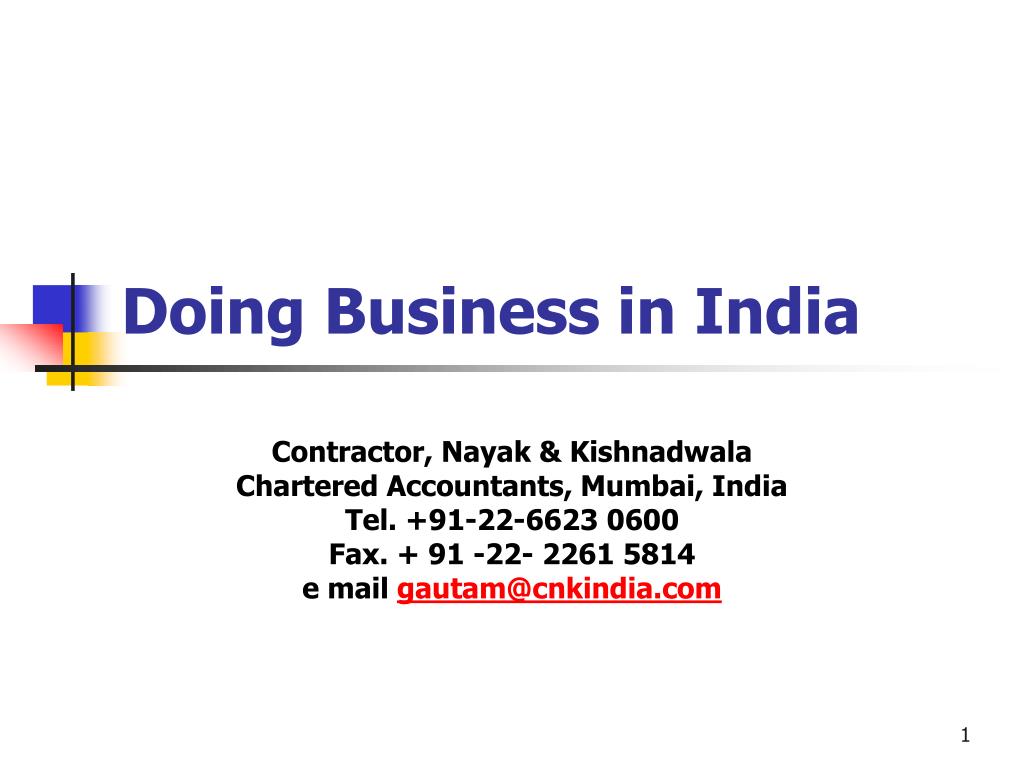 PPT - Doing Business in India PowerPoint Presentation, free download ...