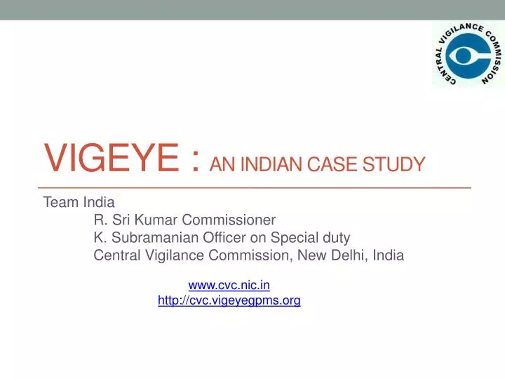 vigeye an indian case study