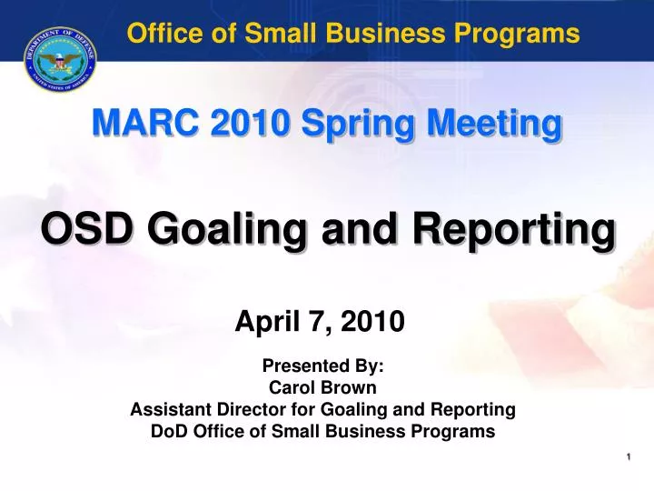 marc 2010 spring meeting