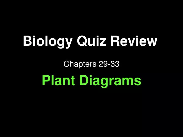 biology quiz review