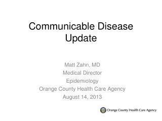 Communicable Disease Update