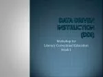 Data Driven Instruction (DDI) - slide 1