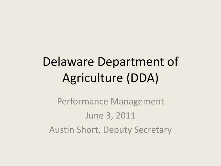 delaware department of agriculture dda
