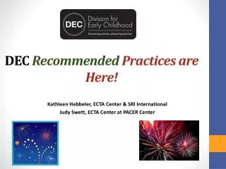 DEC Recommended Practices are Here!
