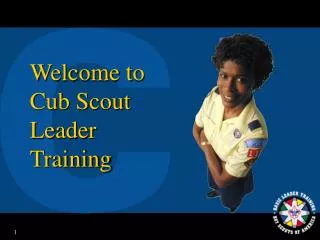 Welcome to Cub Scout Leader Training
