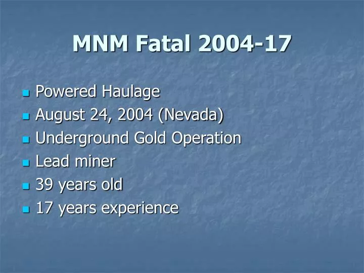 mnm fatal 2004 17