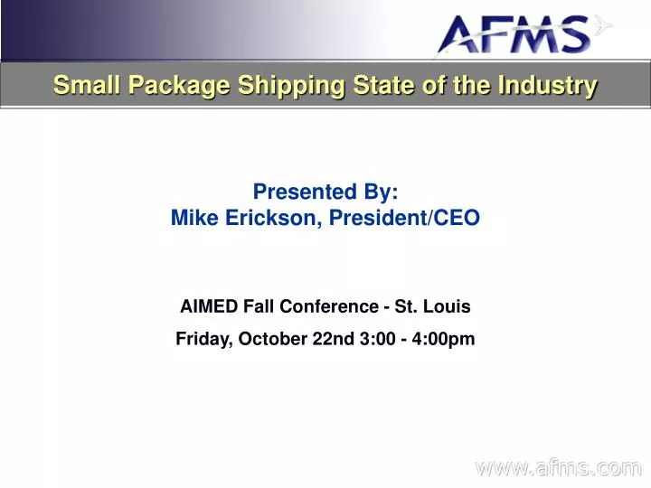 small package shipping state of the industry