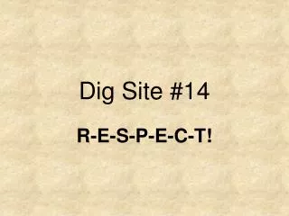 Dig Site #14