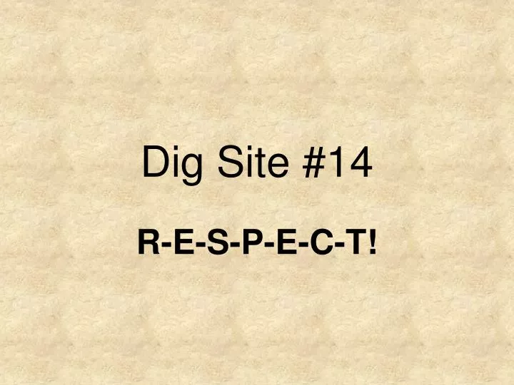 dig site 14