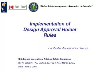 Certification/Maintenance Session