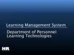 Comprehensive Learning Management System for HR Department - slide 1